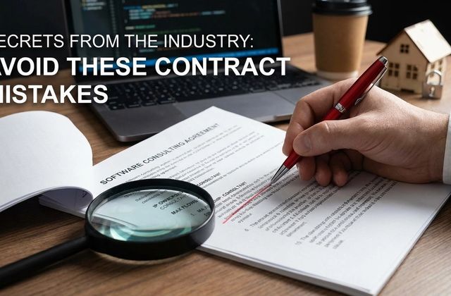 Secrets from the Industry - Avoid these things in your contract with your consultants
