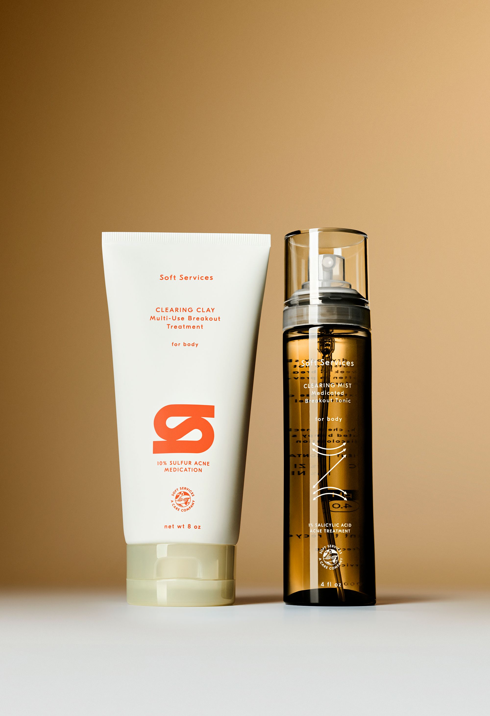 Clearing Duo | Clearing Clay & Clearing Mist for Body | Soft