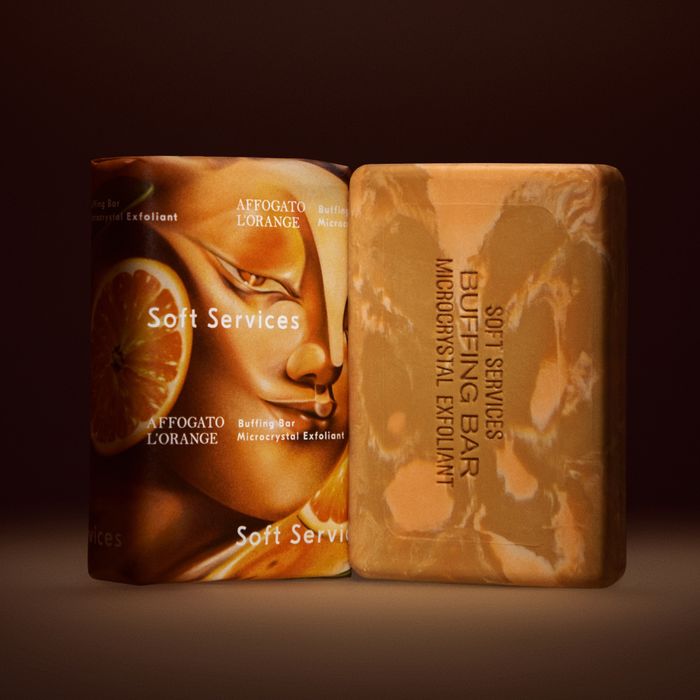 Affogato L'Orange Buffing Bar | Microcrystal Exfoliant | Soft Services | the body skin experts ™