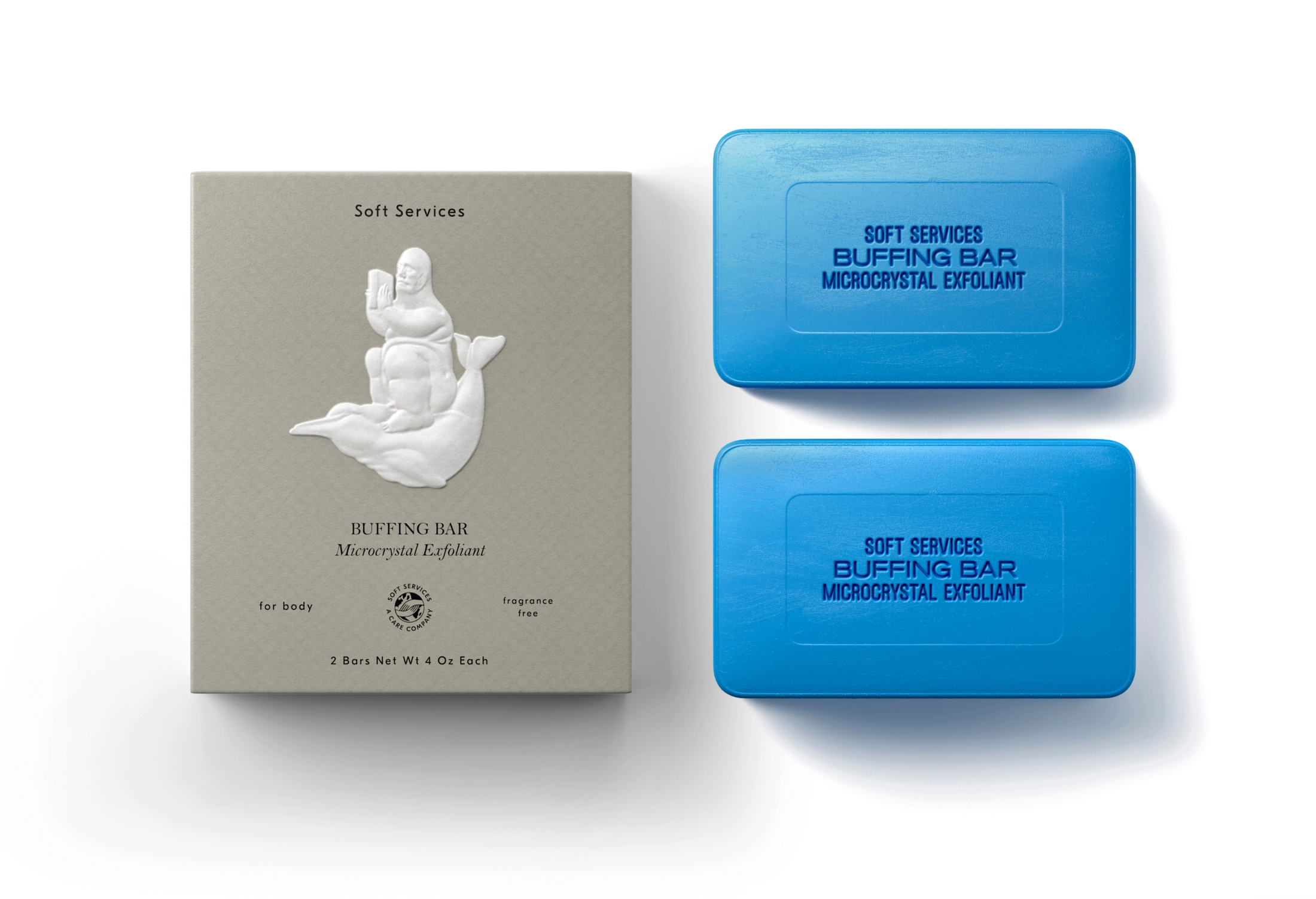 Buffing Bar Microcrystal Exfoliant for Body Soft Services the