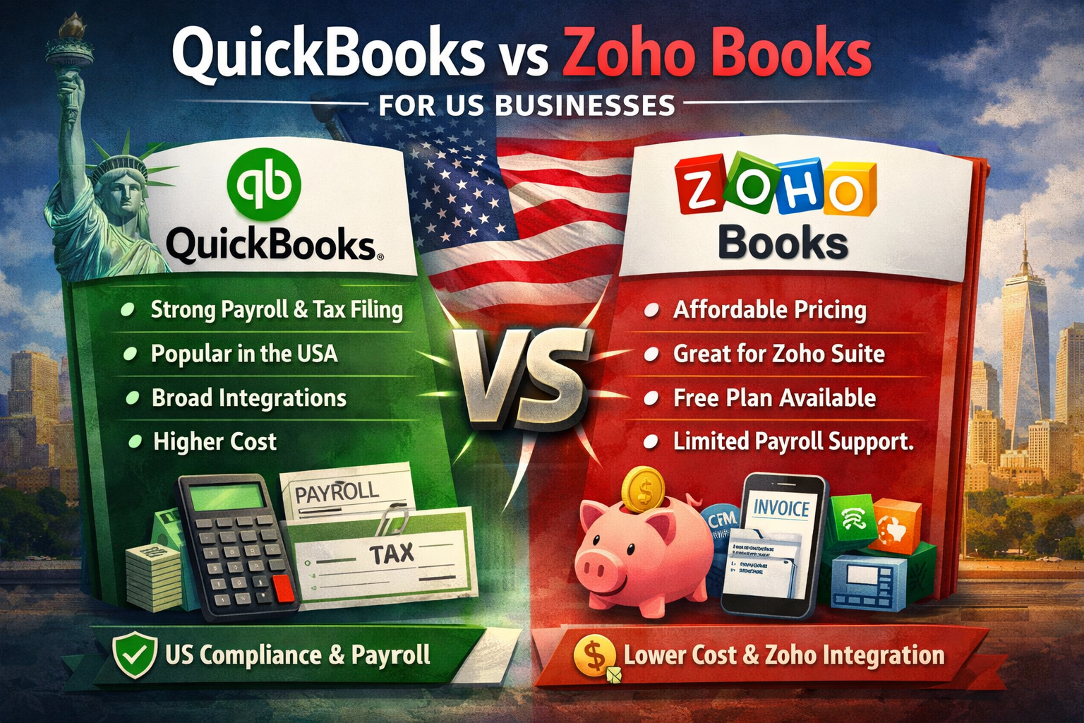 QB vs Zoho Comparison