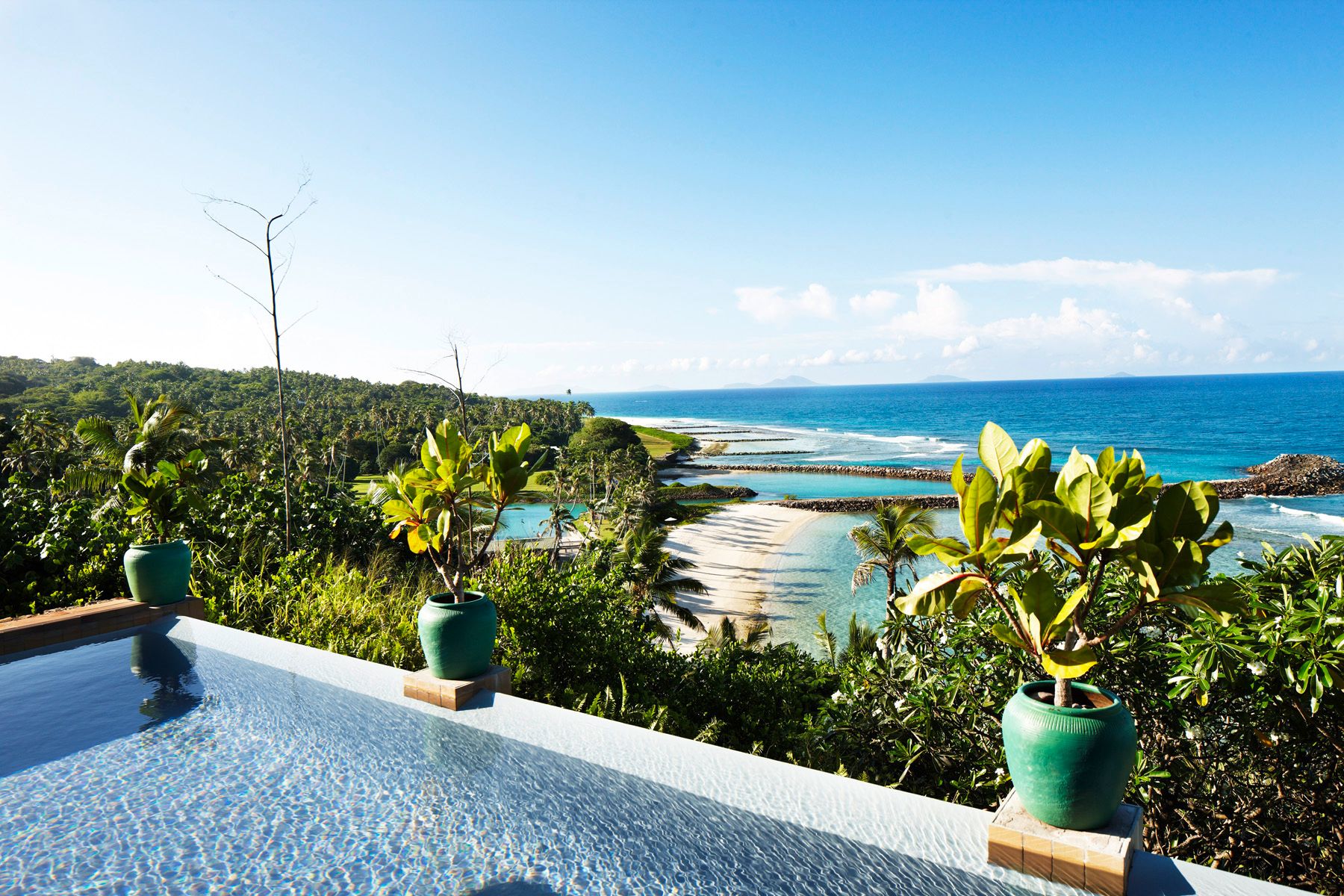 Fregate Island Seychelles private pool honeymoon