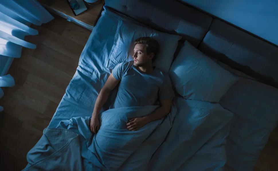 Man Sleep Restfully in His Bedroom