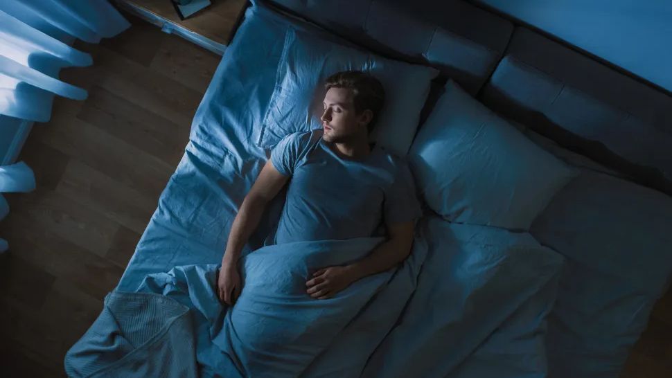 Man Sleep Restfully in His Bedroom