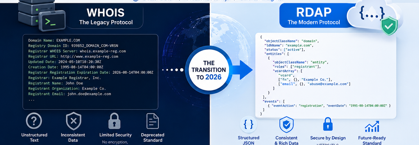 WHOIS vs RDAP: Understanding the Protocol Transition for Domain Intelligence in 2026