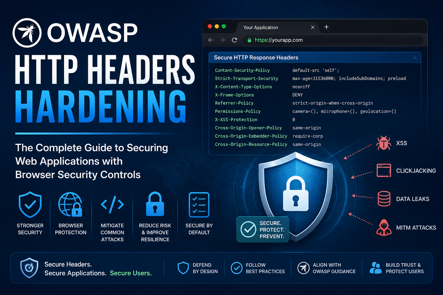 OWASP HTTP Headers Hardening: The Complete Guide to Securing Web Applications with Browser Security Controls