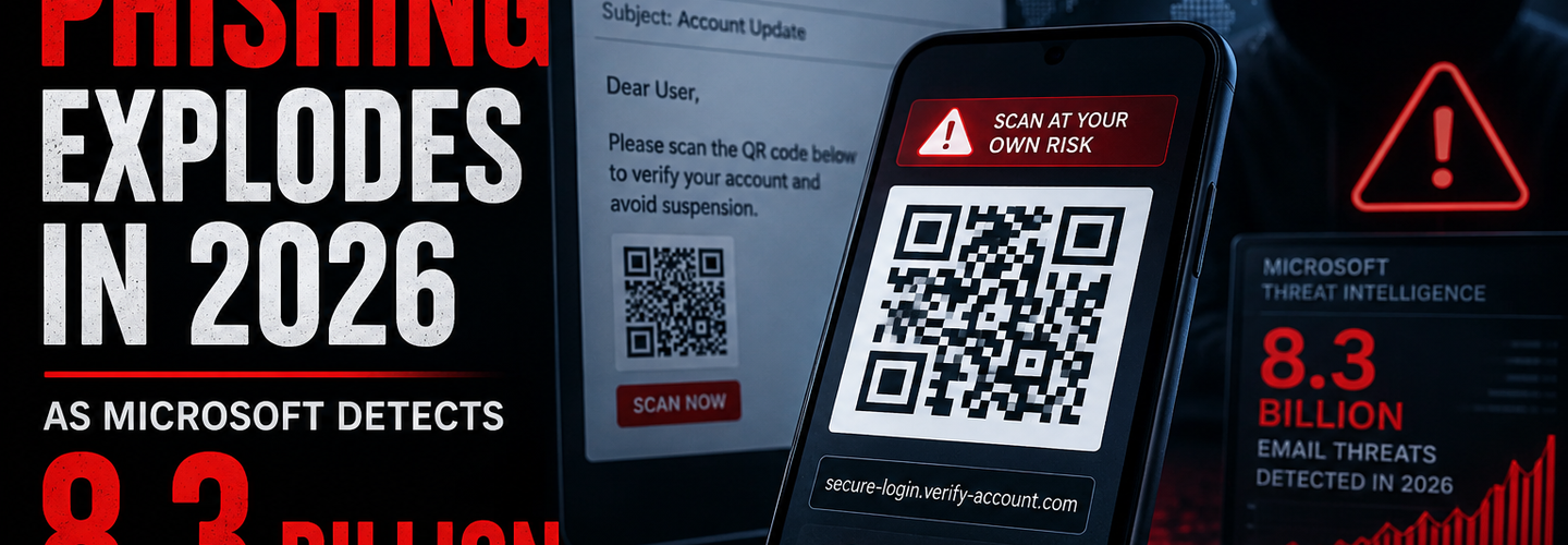QR Code Phishing Explodes in 2026 as Microsoft Detects 8.3 Billion Email Threats