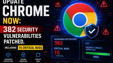 Update Chrome Now: 382 Security Vulnerabilities Patched, Including 15 Critical Bugs
