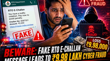 Beware: Fake RTO E-Challan Message Leads to ₹9.98 Lakh Cyber Fraud | The Complete Cybersecurity Awareness Guide