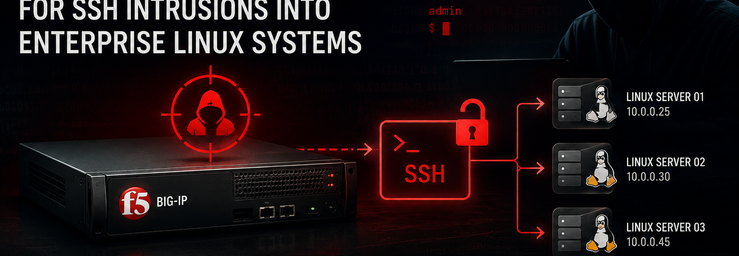 F5 BIG-IP Appliances Targeted by Hackers for SSH Intrusions Into Enterprise Linux Systems