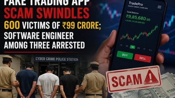 Fake Trading App Scam Swindles 600 Victims of ₹99 Crore; Software Engineer Among Three Arrested