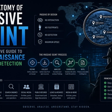 The Anatomy of Passive OSINT: The Definitive Guide to Reconnaissance Without Detection (2026)