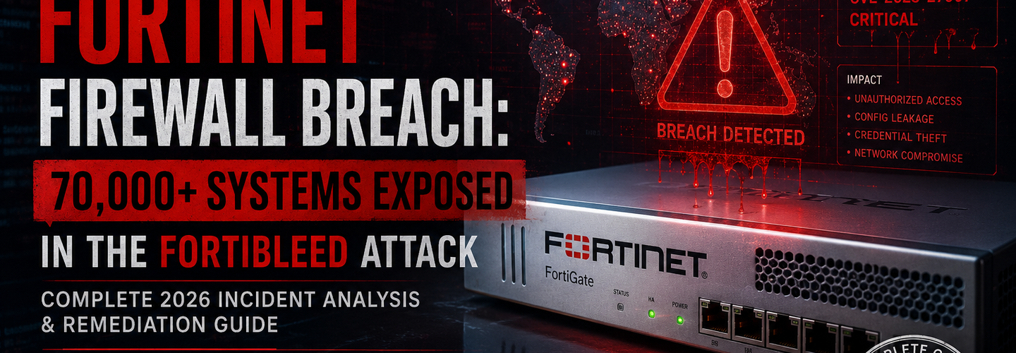 Massive Fortinet Firewall Breach: 70,000+ Systems Exposed in the FortiBleed Attack (Complete 2026 Incident Analysis & Remediation Guide)