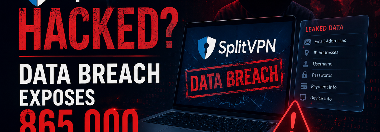 SplitVPN Hacked: Data Breach Exposes 865,000 User Records and 58 Million Hidden Connection Logs (July 2026)