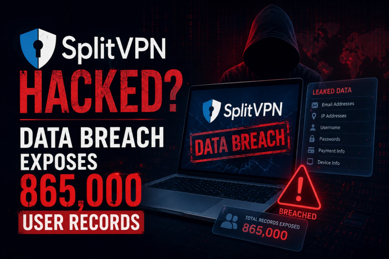 SplitVPN Hacked: Data Breach Exposes 865,000 User Records and 58 Million Hidden Connection Logs (July 2026)