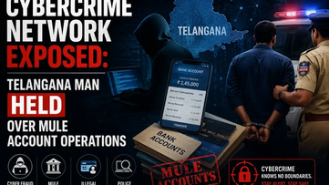 Cybercrime Network Exposed: Telangana Man Held Over Mule Account Operations