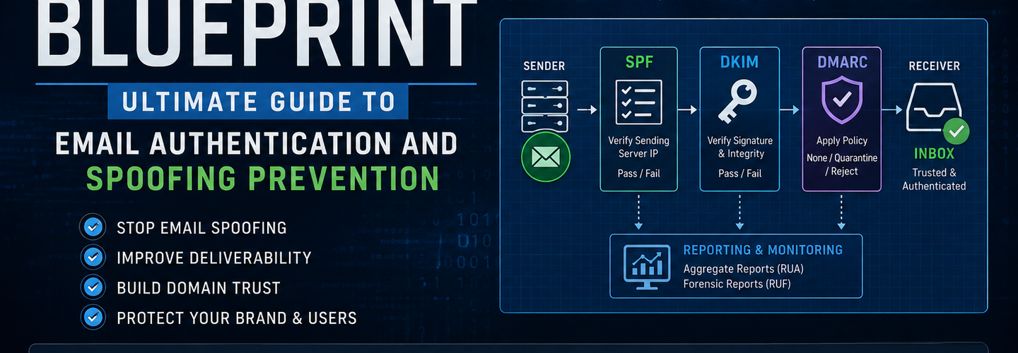 The Complete SPF-DKIM-DMARC Blueprint: Ultimate Guide to Email Authentication and Spoofing Prevention