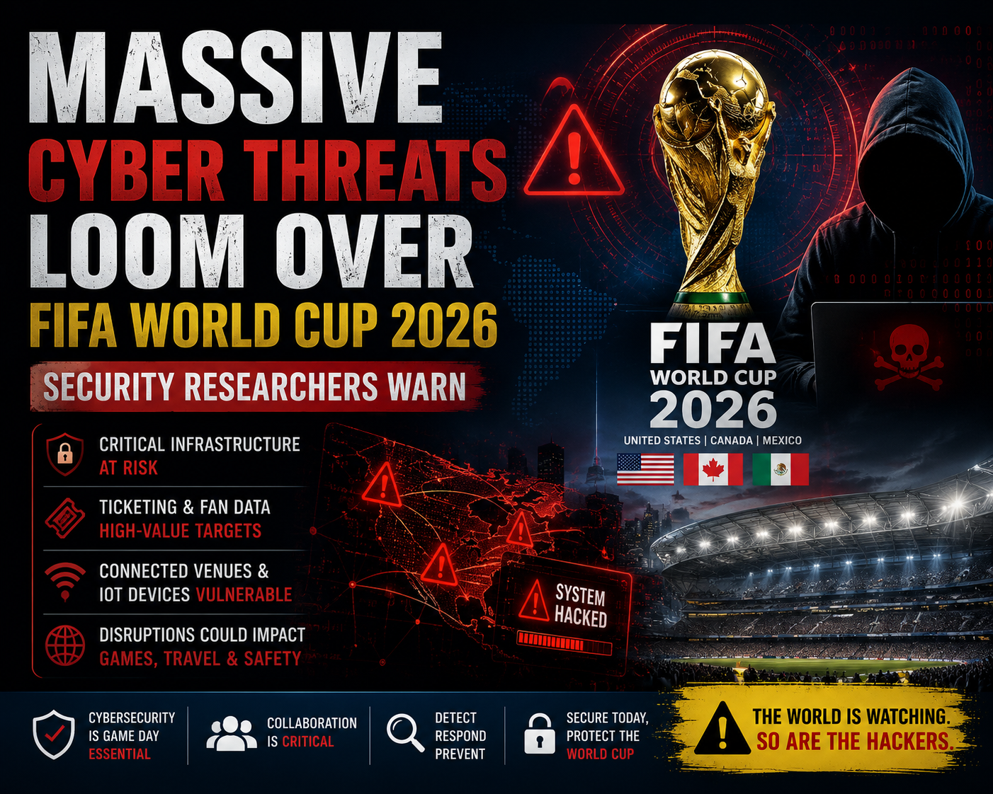 Massive Cyber Threats Loom Over FIFA World Cup 2026, Security Researchers Warn