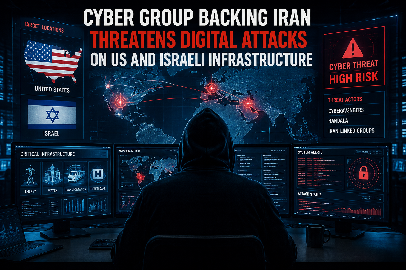 Cyber Group Backing Iran Threatens Digital Attacks on US and Israeli Infrastructure