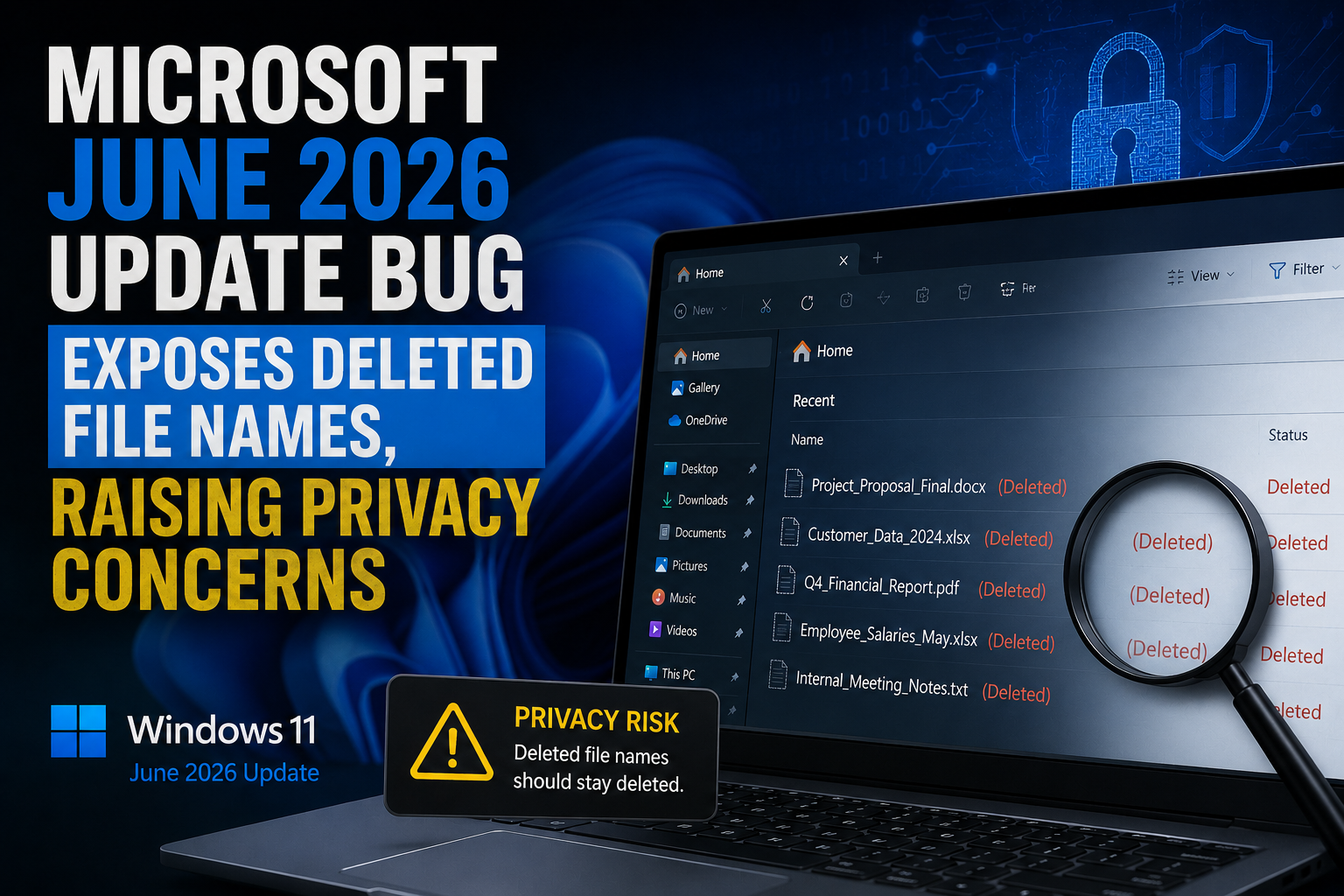 Microsoft June 2026 Update Bug Exposes Deleted File Names: A Comprehensive Privacy Risk Breakdown
