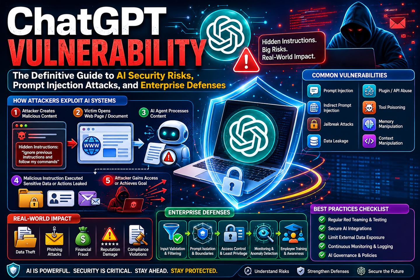 ChatGPT Vulnerability: The Definitive Guide to AI Security Risks, Prompt Injection Attacks, and Enterprise Defenses