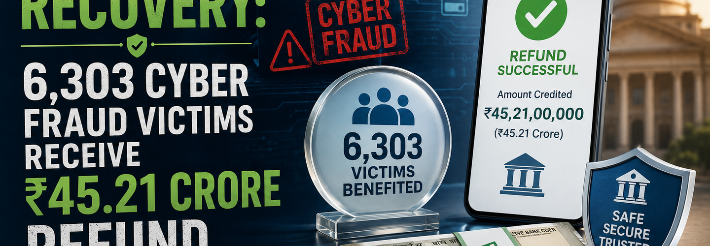 Record Recovery: 6,303 Cyber Fraud Victims Receive ₹45.21 Crore Refund