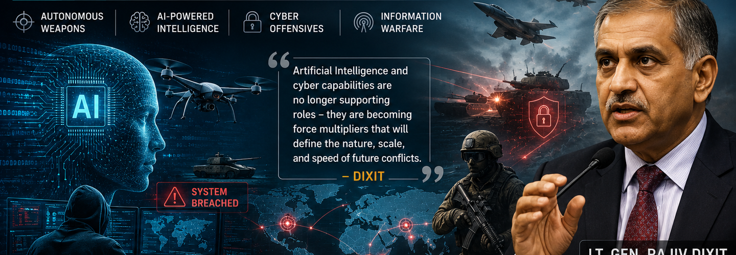 AI & Cyber Warfare Will Shape Future Conflicts: Dixit