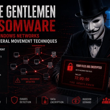 The Gentlemen Ransomware Targets Windows Networks with 21 Lateral Movement Techniques