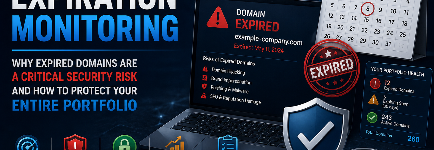 Domain Expiration Monitoring: Why Expired Domains Are a Critical Security Risk and How to Protect Your Entire Portfolio
