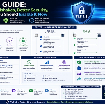 TLS 1.3 Guide: Faster Handshakes, Better Security, and Why You Should Enable It Now