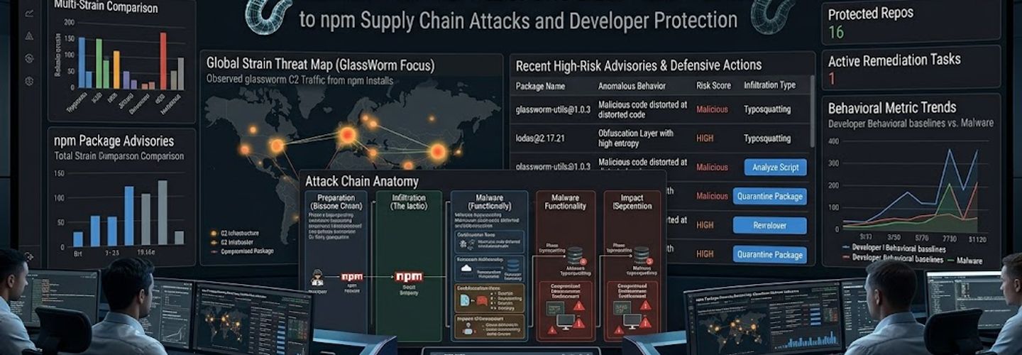 GlassWorm Malware: The Definitive Guide to npm Supply Chain Attacks and Developer Protection