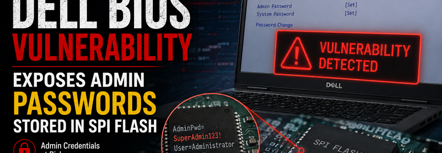 Critical Dell BIOS Vulnerability Exposes Admin Passwords Stored in SPI Flash