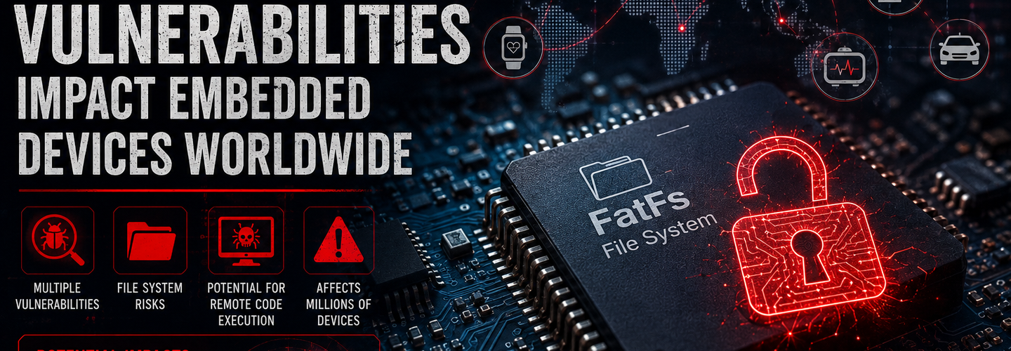 Security Alert: Multiple FatFs Vulnerabilities Impact Embedded Devices Worldwide