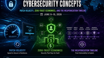 This Week in Cybersecurity Concepts: Patch Velocity, Zero-Trust Economics, and the Weaponization Timeline (June 9-15, 2026)