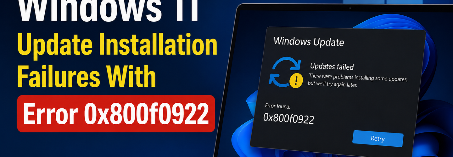 Microsoft Acknowledges Windows 11 Update Installation Failures With Error 0x800f0922