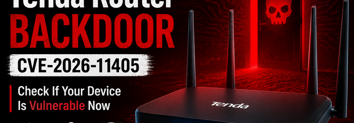 Critical Tenda Router Backdoor (CVE-2026-11405): Check If Your Device Is Vulnerable Now