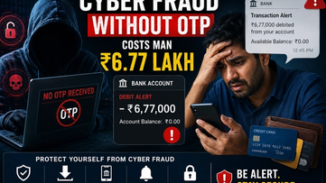 Cyber Fraud Without OTP Costs Man ₹6.77 Lakh