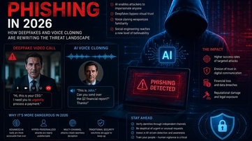 AI-Powered Phishing 2026: Deepfakes, Voice Cloning & How to Defend Your Organization