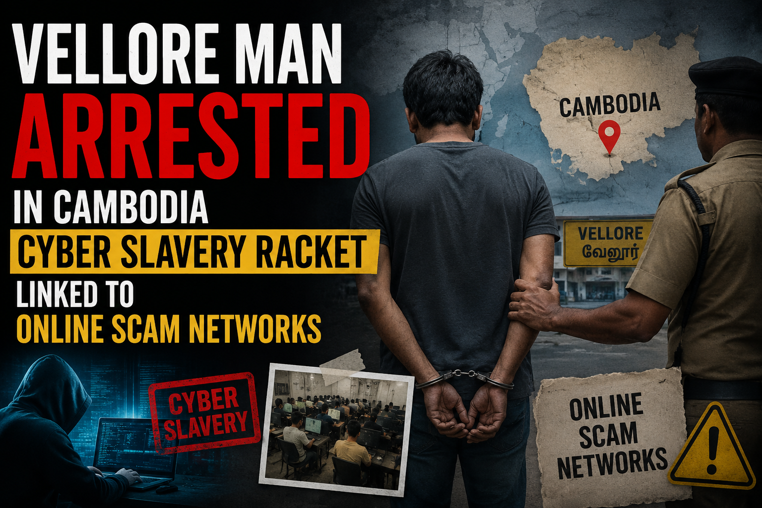 Vellore Man Arrested in Cambodia Cyber Slavery Racket Linked to Online Scam Networks