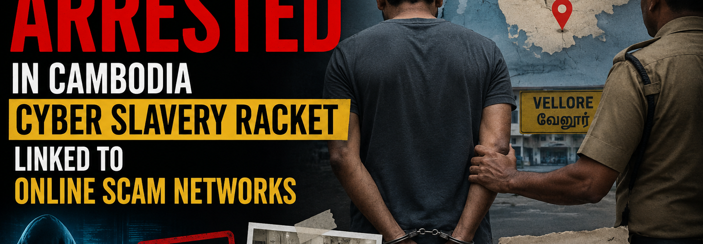 Vellore Man Arrested in Cambodia Cyber Slavery Racket Linked to Online Scam Networks