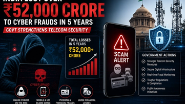 India Lost ₹52,000 Crore to Cyber Frauds in 5 Years – Govt Tightens Telecom Security