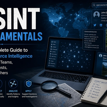 OSINT Fundamentals: The Complete Guide to Open-Source Intelligence for Security Teams, Threat Analysts, and Researchers