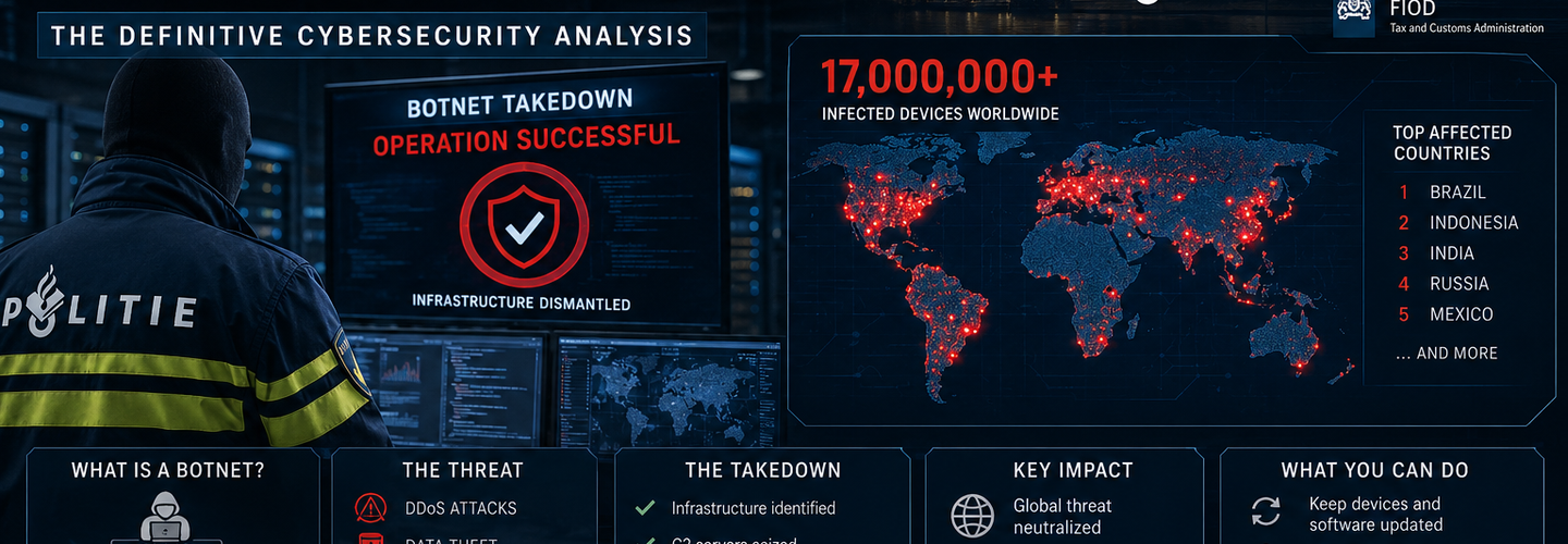 Dutch Authorities Dismantle Massive Botnet Linked to 17 Million Infected Devices: The Definitive Cybersecurity Analysis