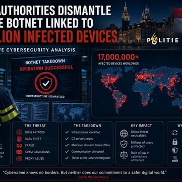 Dutch Authorities Dismantle Massive Botnet Linked to 17 Million Infected Devices: The Definitive Cybersecurity Analysis