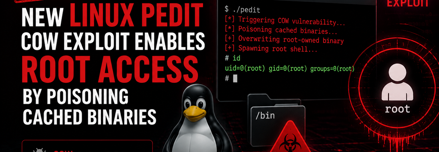 CVE-2026-46331: New Linux pedit COW Exploit Enables Root Access by Poisoning Cached Binaries