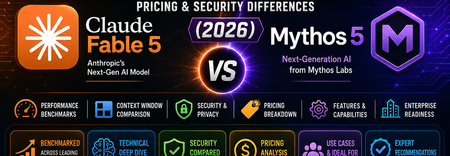 Claude Fable 5 vs Mythos 5: Complete Technical Comparison, Benchmarks, Pricing and Security Differences (2026)