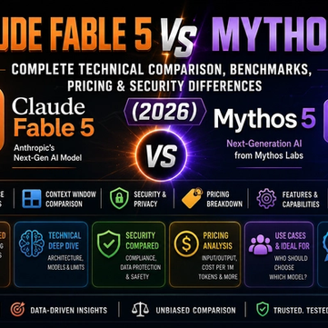 Claude Fable 5 vs Mythos 5: Complete Technical Comparison, Benchmarks, Pricing and Security Differences (2026)