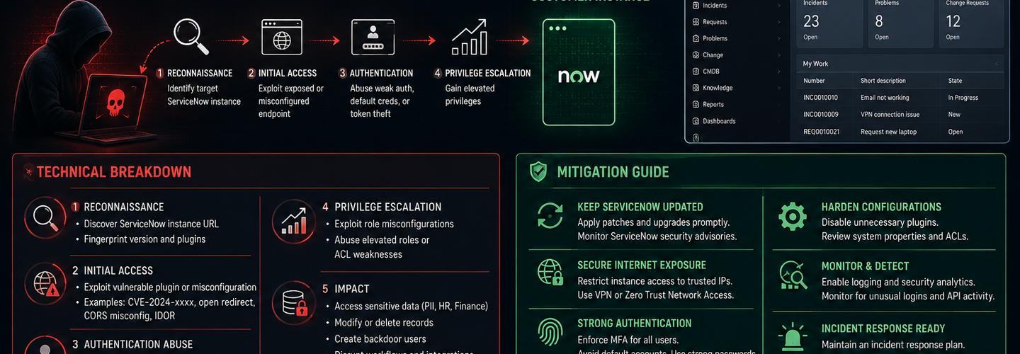 Unauthorized Access to ServiceNow Customer Instances: Technical Breakdown & Mitigation Guide