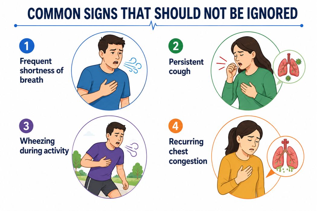 Common Signs of Breathing support