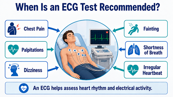 ECG test for heart health